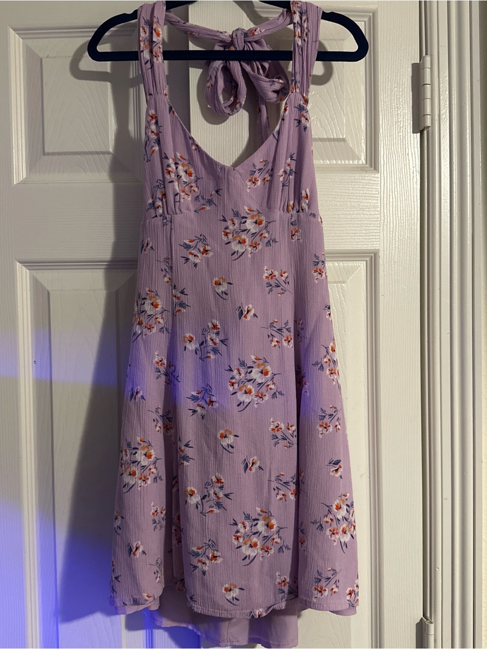Lilac Floral Tie-Back Sundress